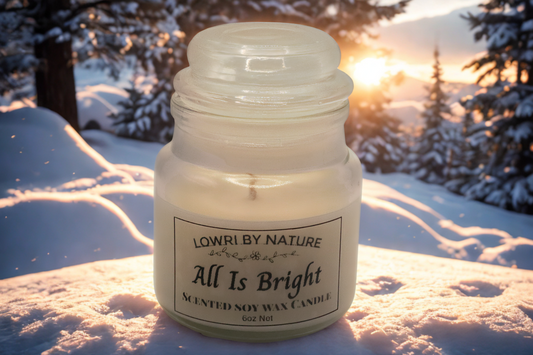 All Is Bright 8cl Glass Jar